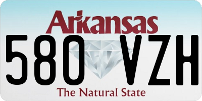 AR license plate 580VZH