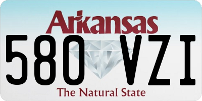 AR license plate 580VZI