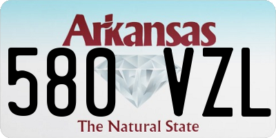 AR license plate 580VZL