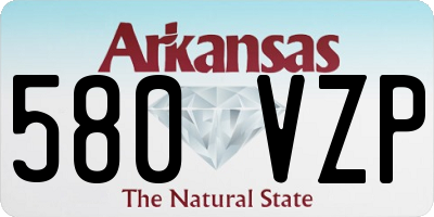 AR license plate 580VZP
