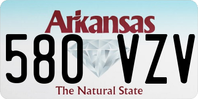 AR license plate 580VZV