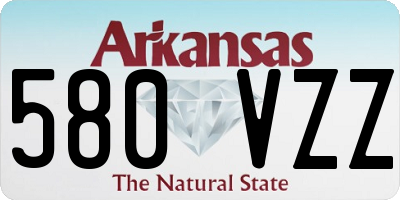 AR license plate 580VZZ