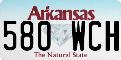 AR license plate 580WCH
