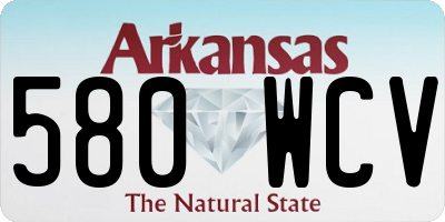 AR license plate 580WCV