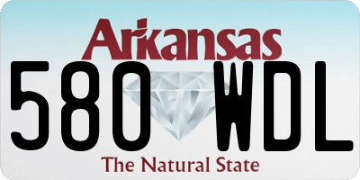 AR license plate 580WDL