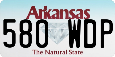AR license plate 580WDP