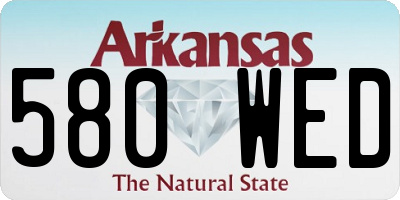 AR license plate 580WED