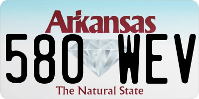 AR license plate 580WEV