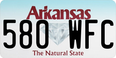 AR license plate 580WFC