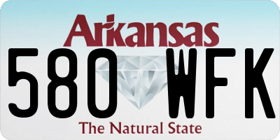 AR license plate 580WFK