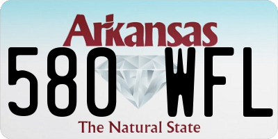 AR license plate 580WFL