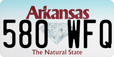 AR license plate 580WFQ
