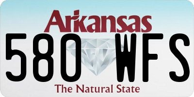 AR license plate 580WFS