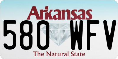 AR license plate 580WFV