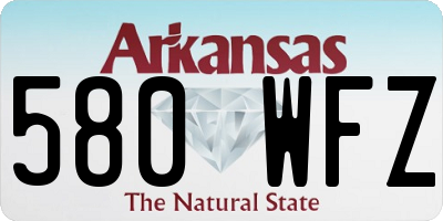 AR license plate 580WFZ