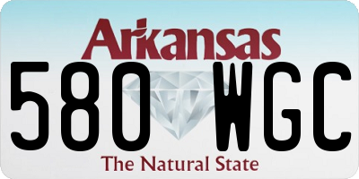 AR license plate 580WGC