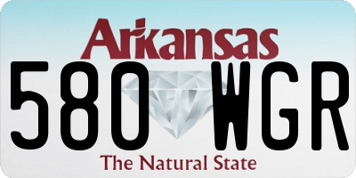 AR license plate 580WGR