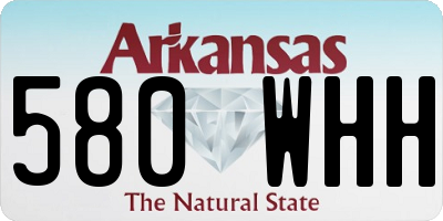 AR license plate 580WHH