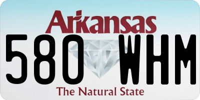 AR license plate 580WHM
