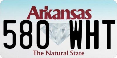 AR license plate 580WHT