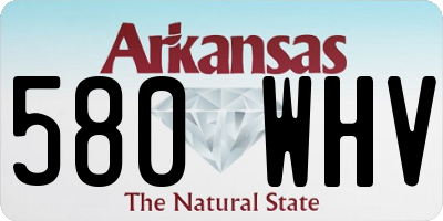 AR license plate 580WHV