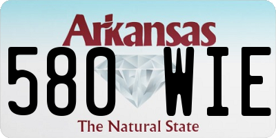 AR license plate 580WIE