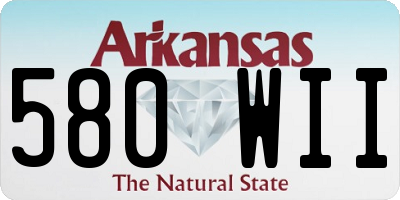 AR license plate 580WII