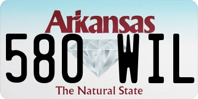 AR license plate 580WIL
