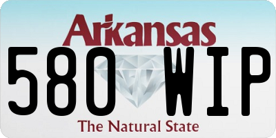 AR license plate 580WIP