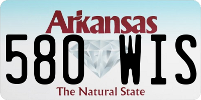 AR license plate 580WIS