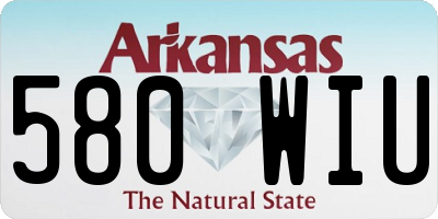 AR license plate 580WIU