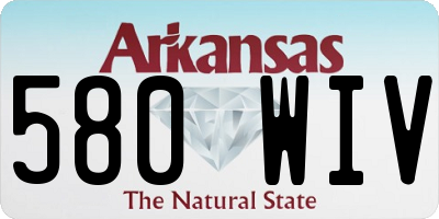 AR license plate 580WIV