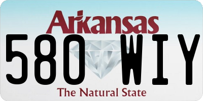 AR license plate 580WIY