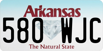 AR license plate 580WJC