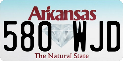 AR license plate 580WJD