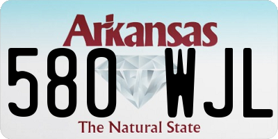 AR license plate 580WJL