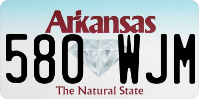 AR license plate 580WJM