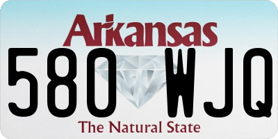 AR license plate 580WJQ