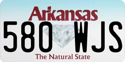 AR license plate 580WJS
