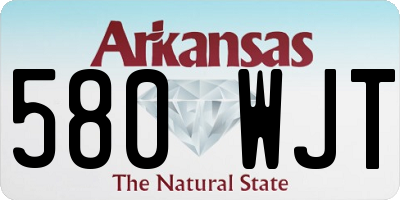 AR license plate 580WJT