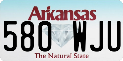 AR license plate 580WJU