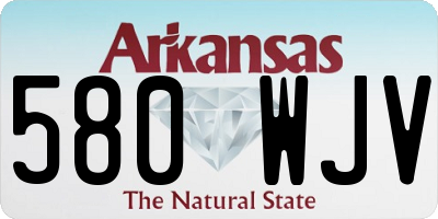 AR license plate 580WJV