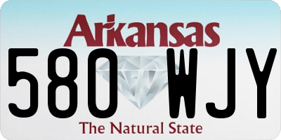 AR license plate 580WJY