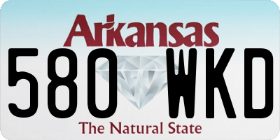 AR license plate 580WKD