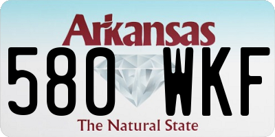 AR license plate 580WKF