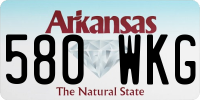 AR license plate 580WKG
