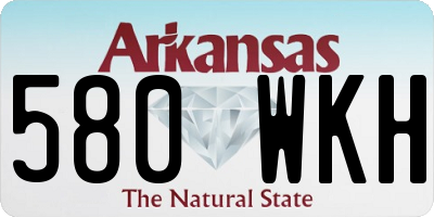 AR license plate 580WKH