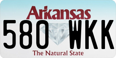AR license plate 580WKK