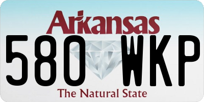 AR license plate 580WKP