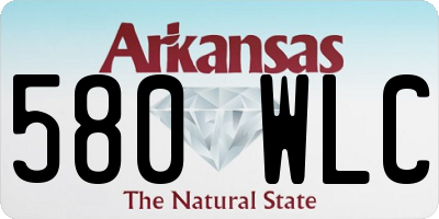 AR license plate 580WLC